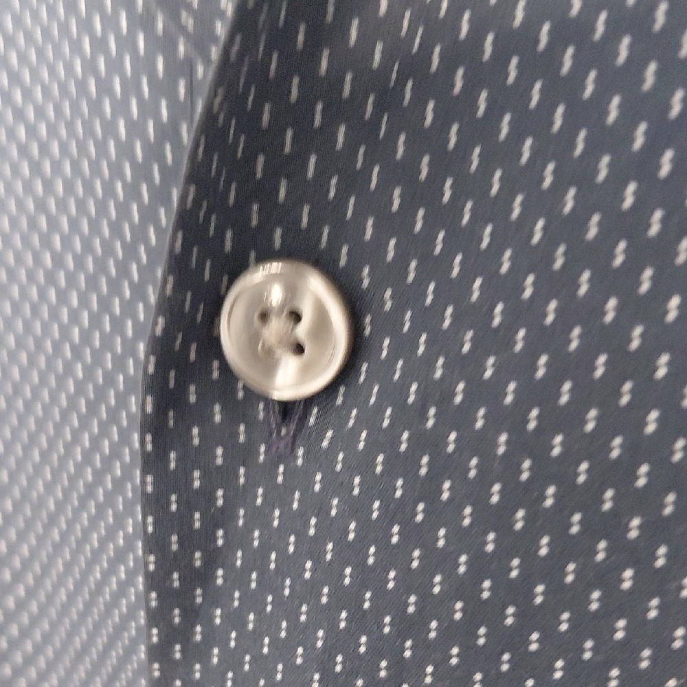John Varvatos Dark Teal Casual Button Down Shirt - Picture 4 of 6